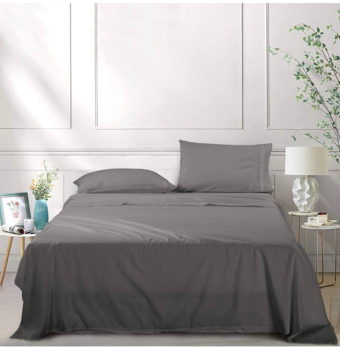Edilly Queen Bed Sheet Set 4 Piece Hotel Luxury Sheets – J&T Home